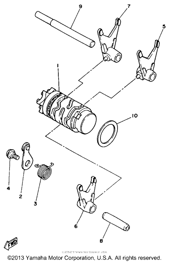 Shift cam - fork