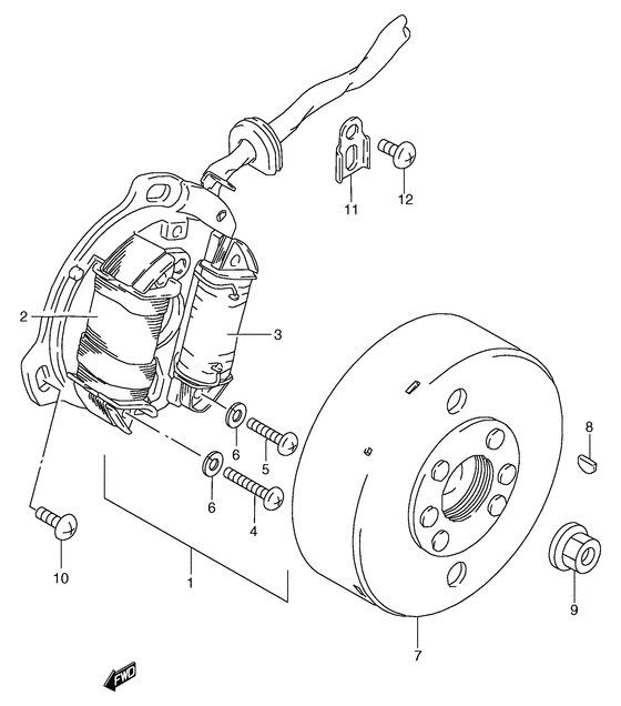RG50 Зажигание
