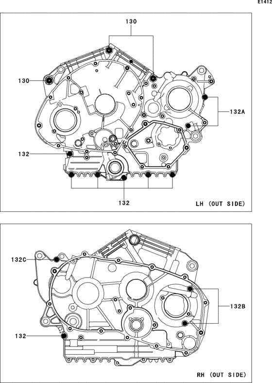 VN900 Болты крепления картера