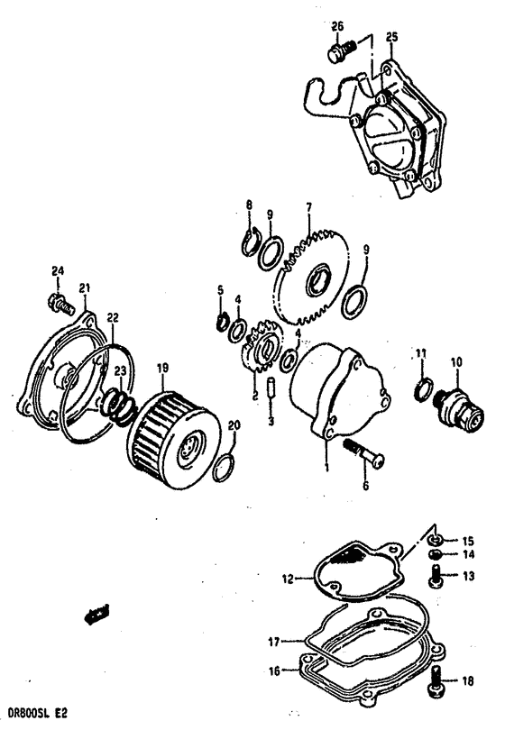 Oil pump-fuel pump
