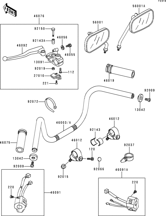 Handlebar(vn800-a1/a2)