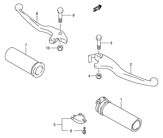 VS800 Рулевой рычаг