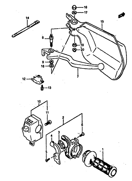 Right handle switch