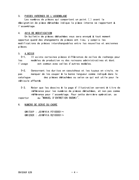 GN125 Catalog preface