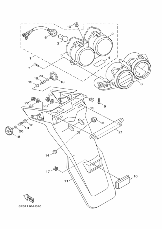 Taillight unit ass`y