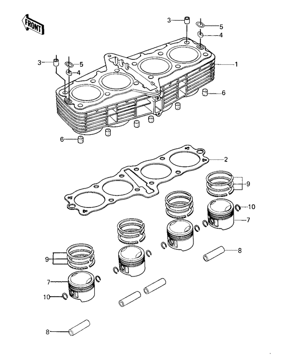 Cylinder pistons