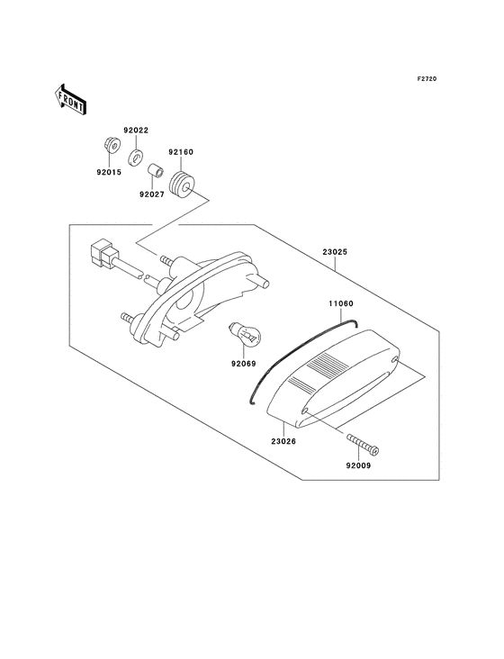 BN125 Taillight unit ass`y