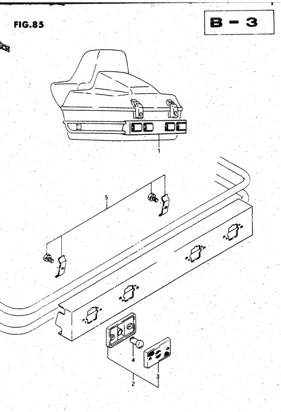 Travel trunk marker lamp set