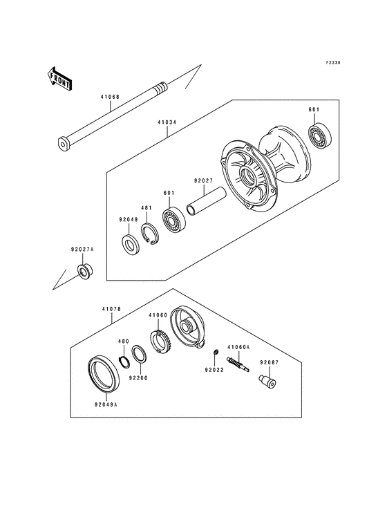  Передняя втулка