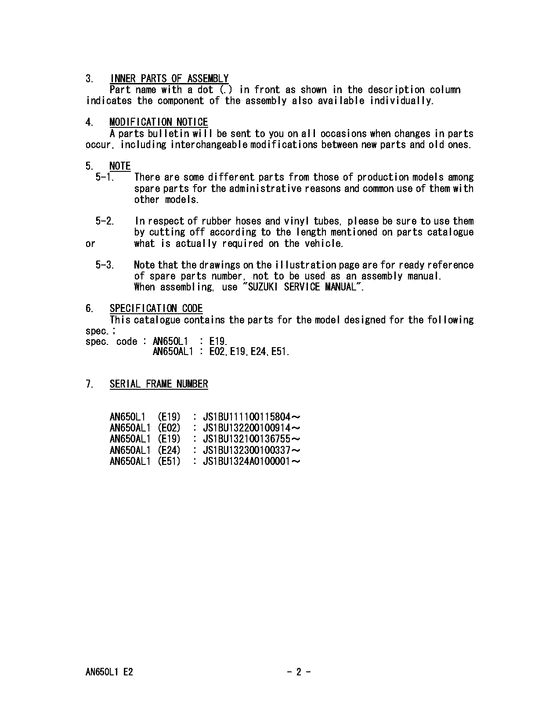 AN650 Catalog preface