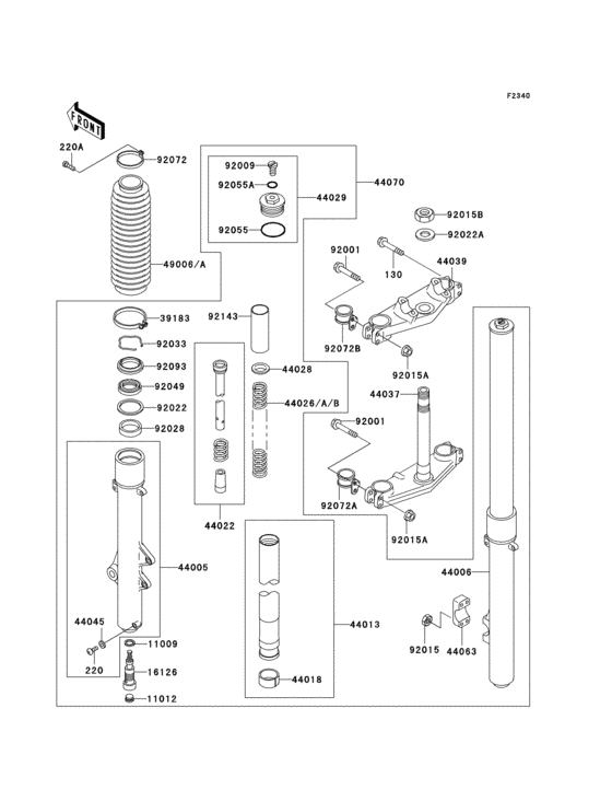 Front fork(1/2)