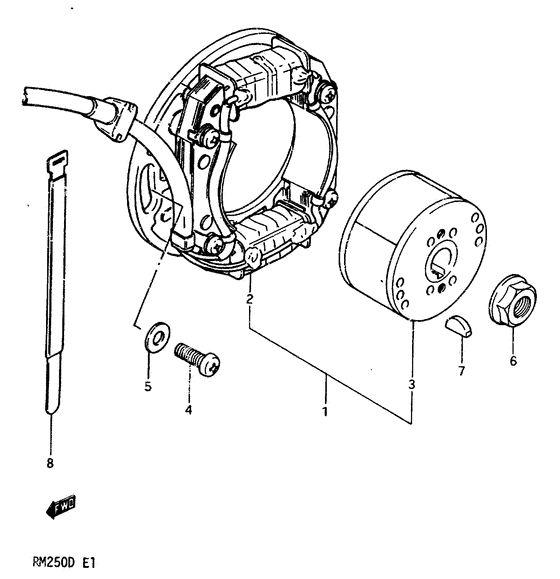 RM250 Зажигание