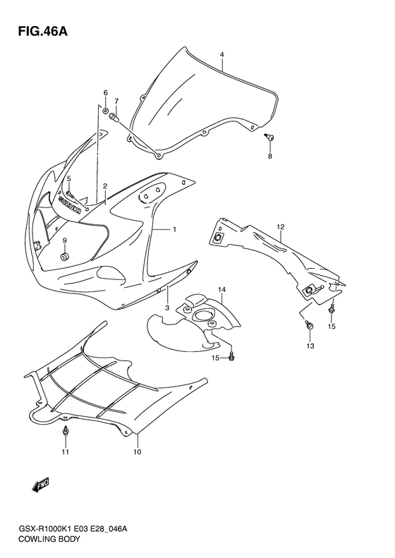 Cowling body