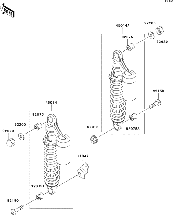 ZR1100 Подвеска  /  амортизатор