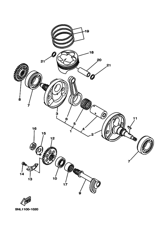 Crankshaft & piston