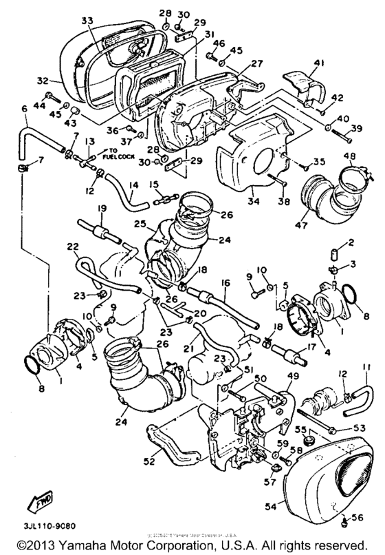 XV750B Воздушный фильтр