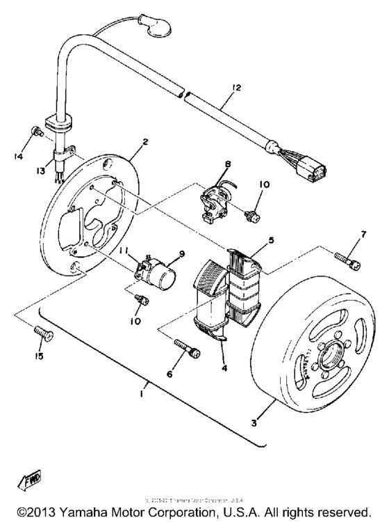 Flywheel magneto