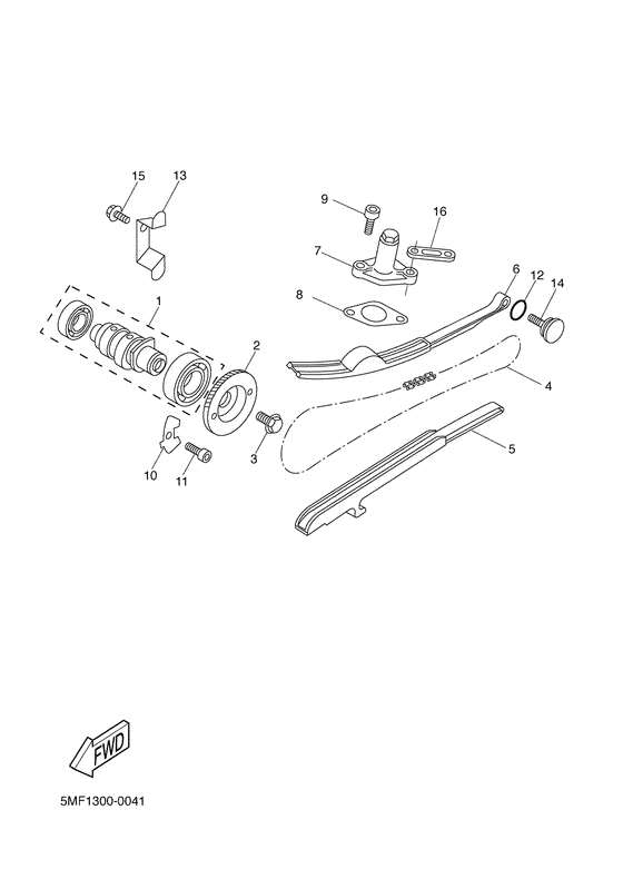 Camshaft. chain