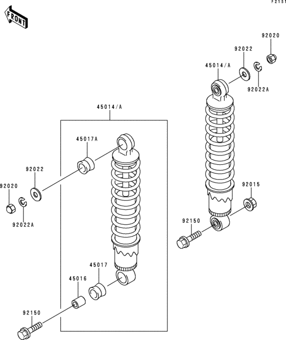 ER500 Подвеска  /  амортизатор