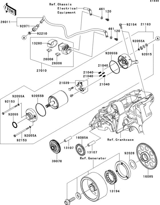EX650 Стартер
