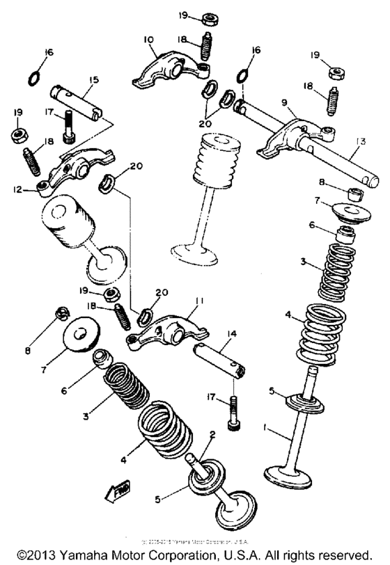 SRX600S Клапана