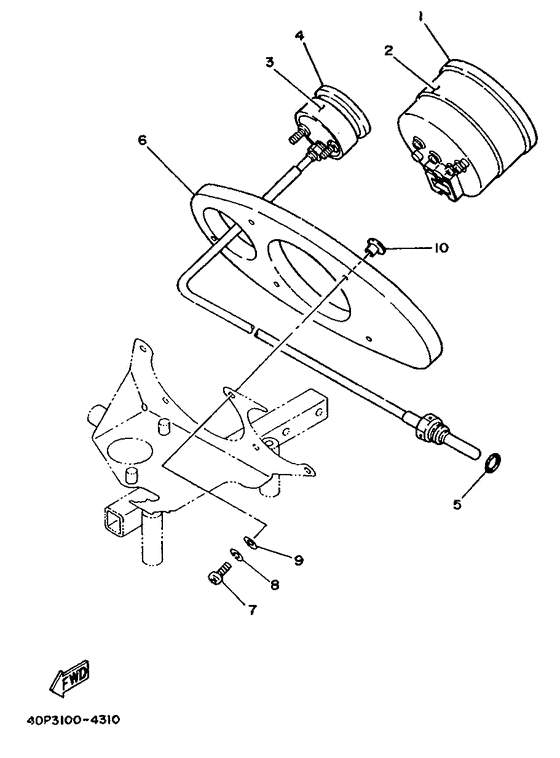 TZ250 Приборы