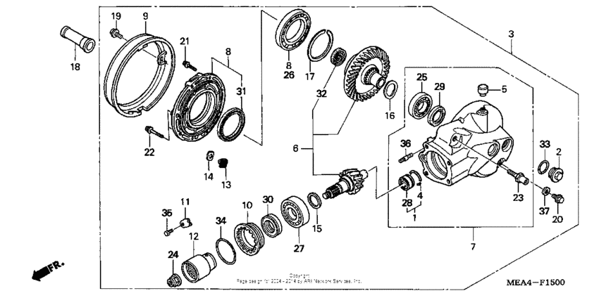 VTX1300S Редуктор