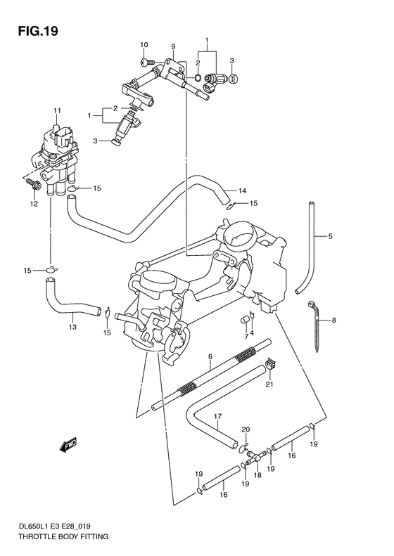Throttle body fitting