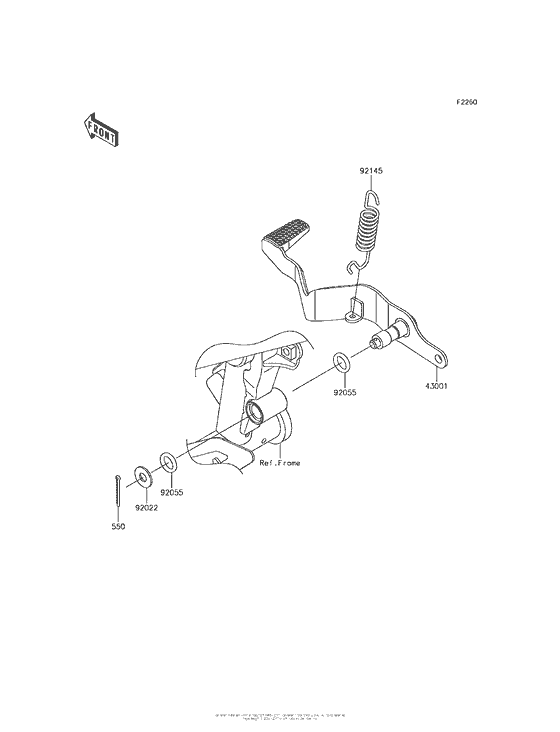  Педаль тормоза