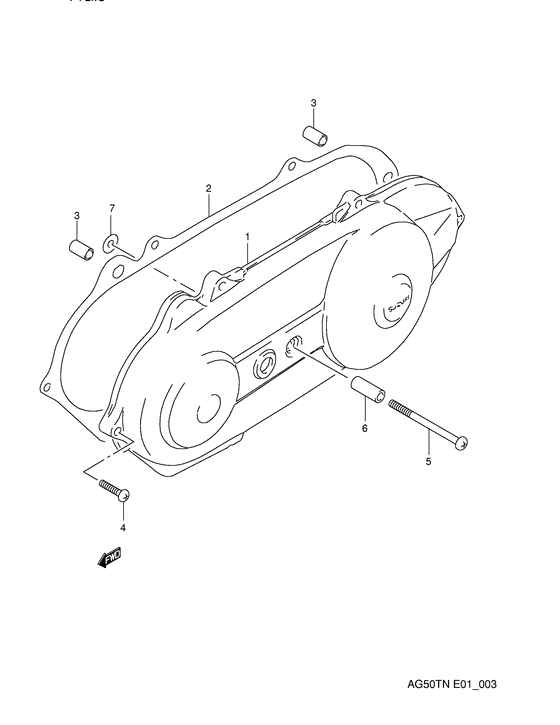 Crankcase lh cover
