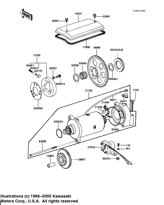 Starter motor/starter clutch