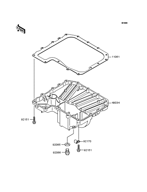 ZR750 Маслянный поддон