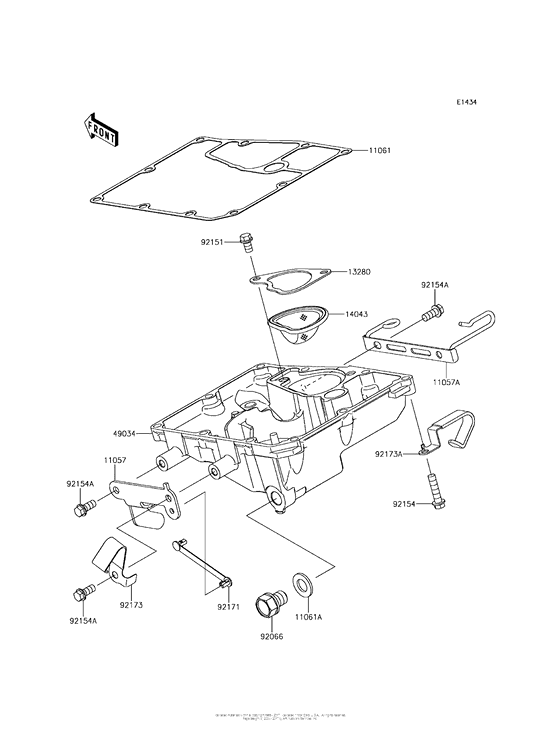 ER650 Маслянный поддон