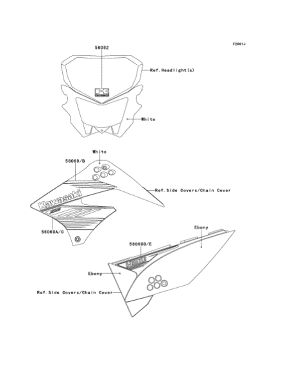 KLX125 Наклейки