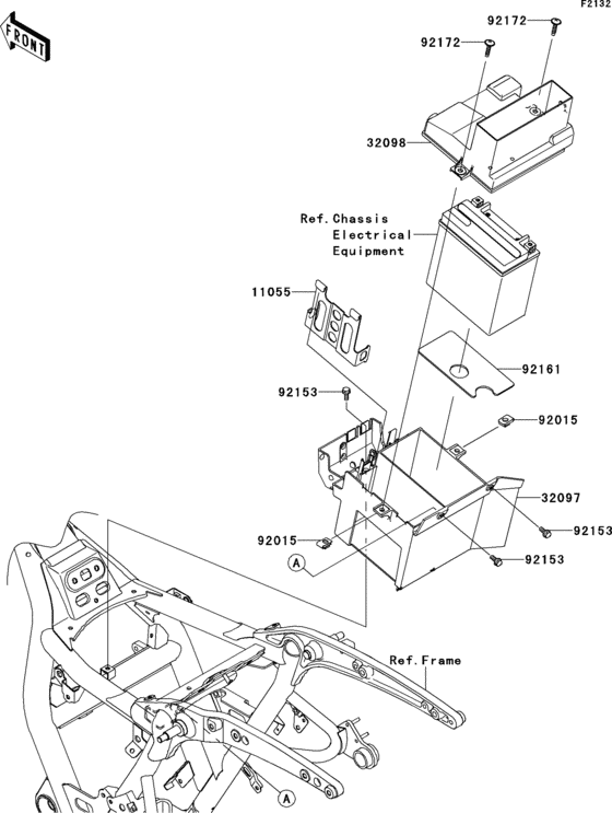  Короб для АКБ