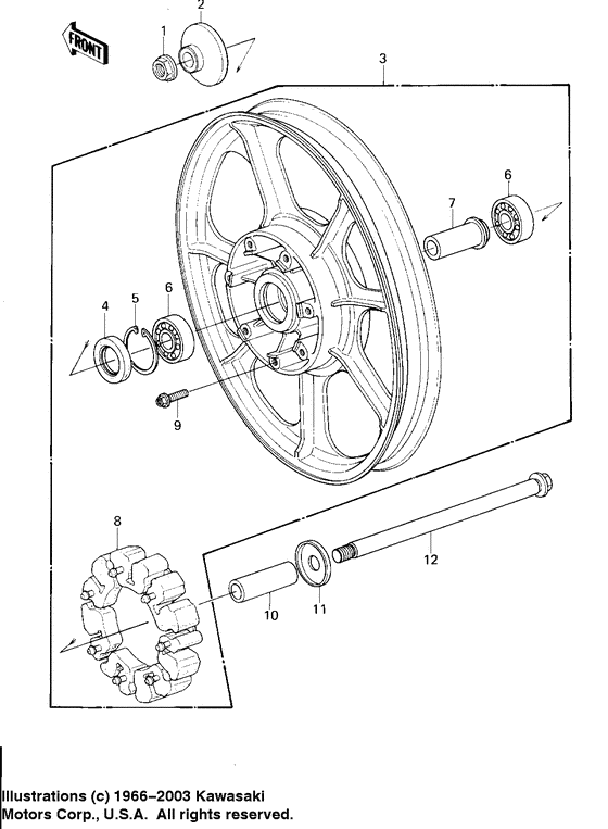 Rear wheel/hub