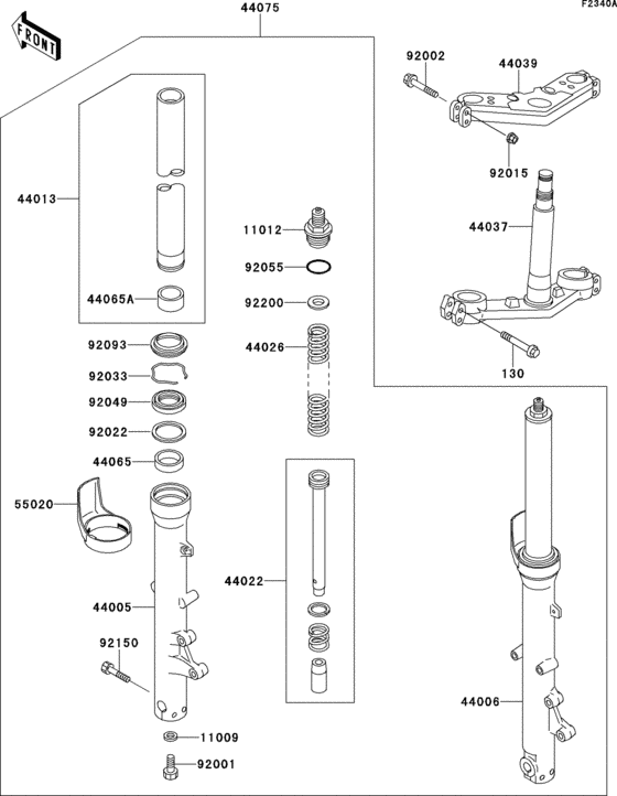 Front fork(zg1000-a14)