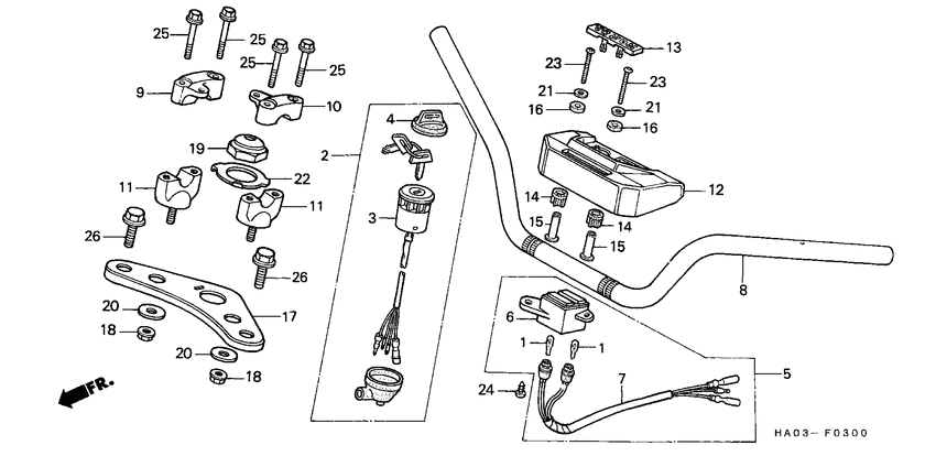 Handle pipe/top bridge