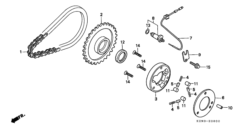 CMX250C Муфта стартера