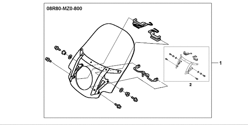 GL1500CD Windshield kit
