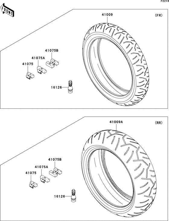 ZX1400 Покрышки