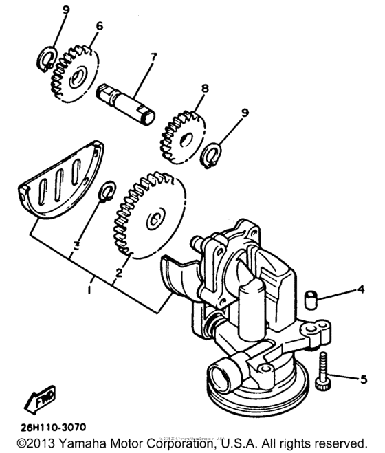 XVZ13DBC Масляный насос