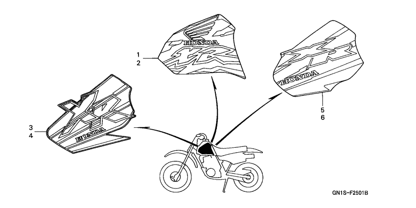 XR80R Label read the manual