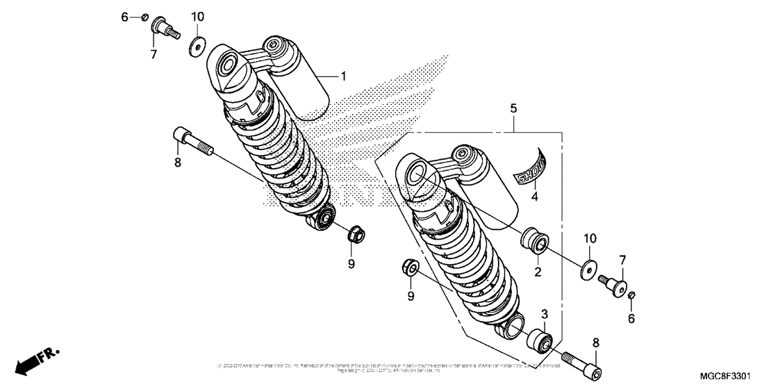 Rear Shock Absorber (2)
