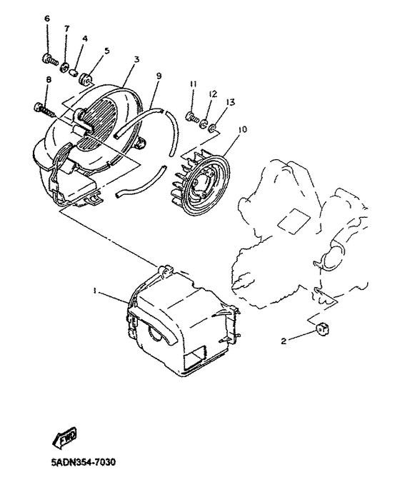 YN50R Air shroud. fan
