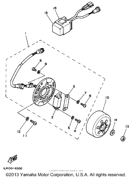YZ80W (Motocross) Генератор