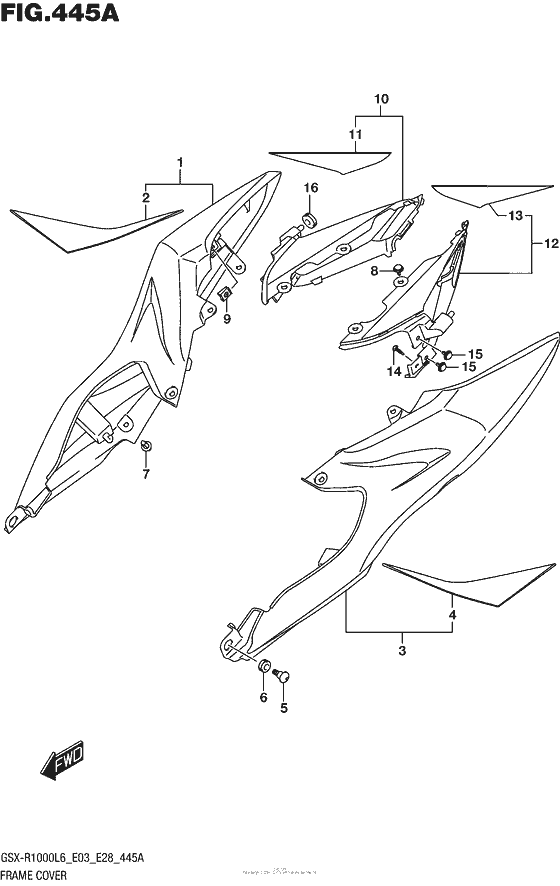 GSX-R1000 Frame Cover (Ysf)