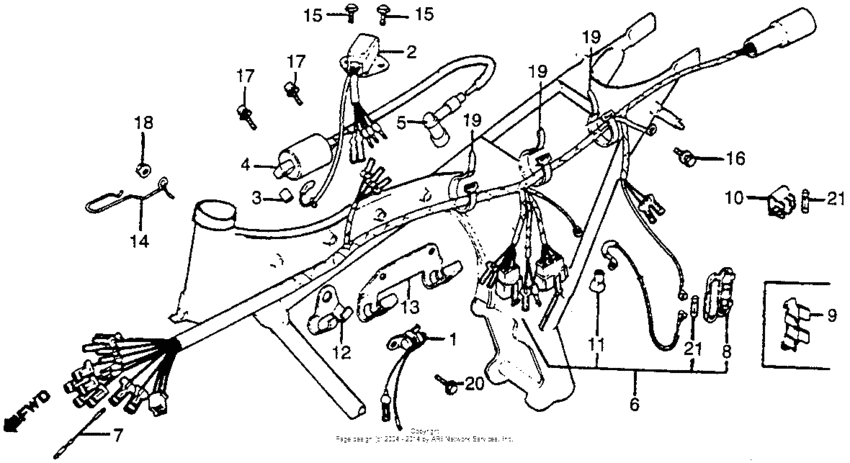 Wire harness + ignition coil