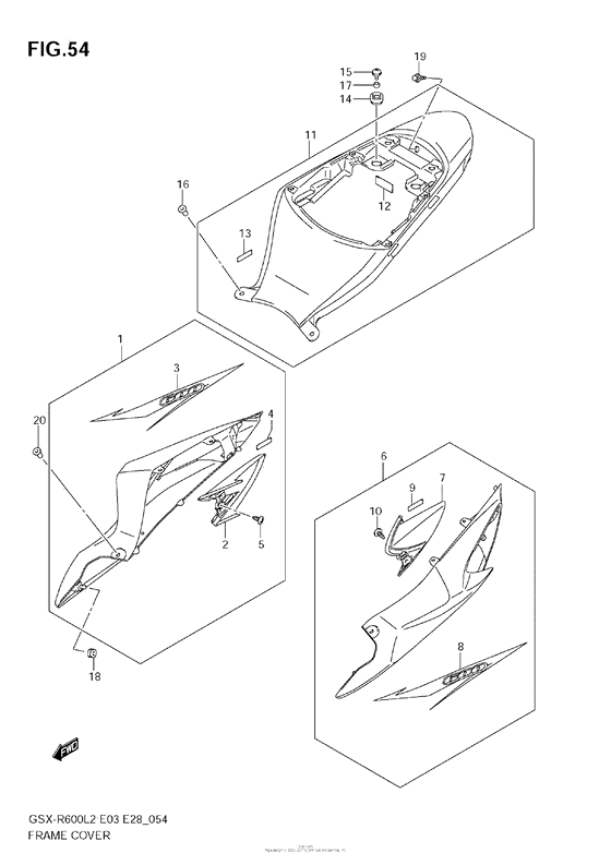 GSX-R600 Frame Cover (44X)