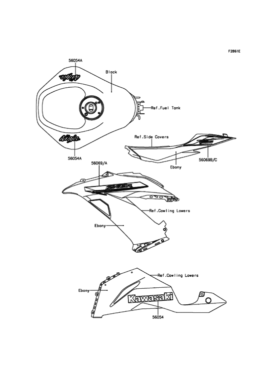 ZX636 Decals(Black)(CN)